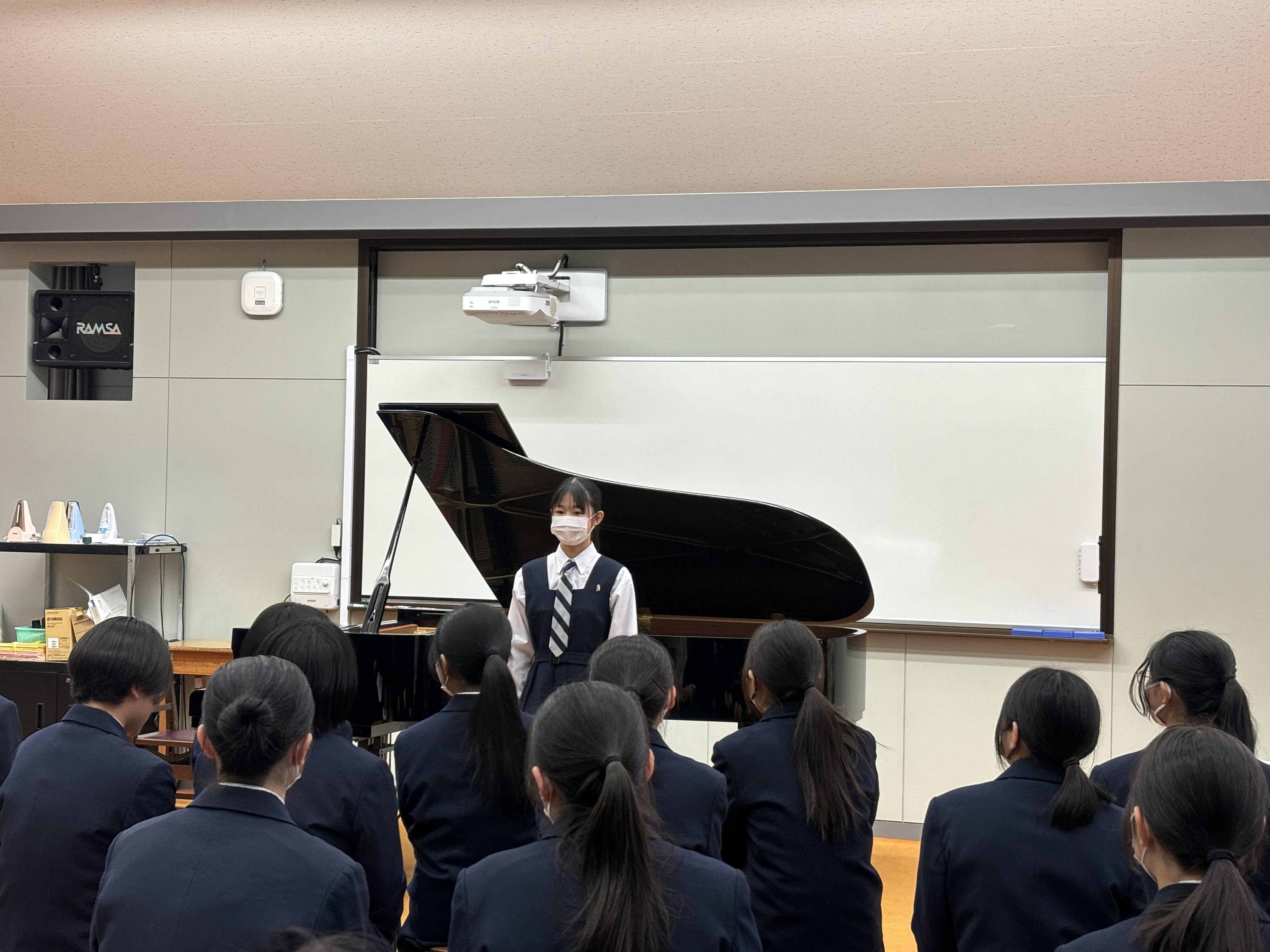 3/1(金)    高2音楽・幼児教育コース  ピアノ発表会